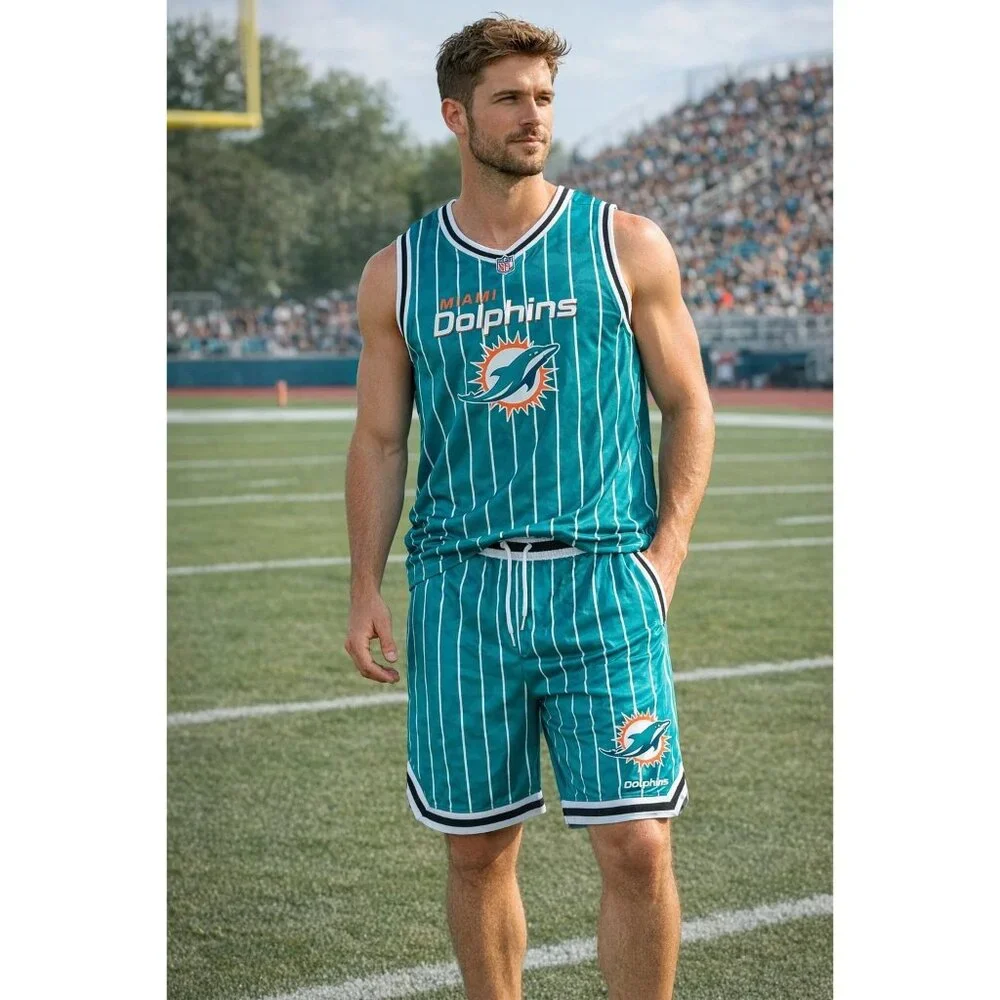 Miami Dolphins NFL Men's Jersey & Shorts size MEDIUM - Picture 1 of 8